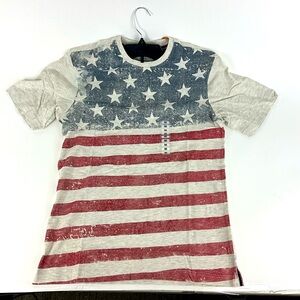 Weatherproof Vintage American Flag Primt short Sleeve Tee NWT